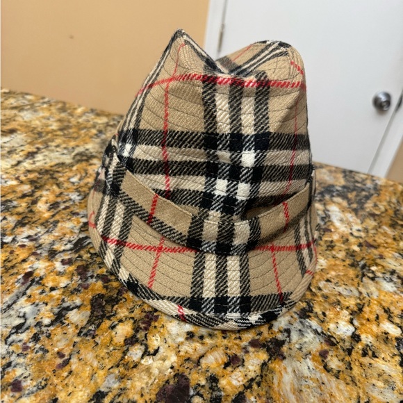 Burberry Vintage Wool Nova Check Bucket Hat - Picture 4 of 7